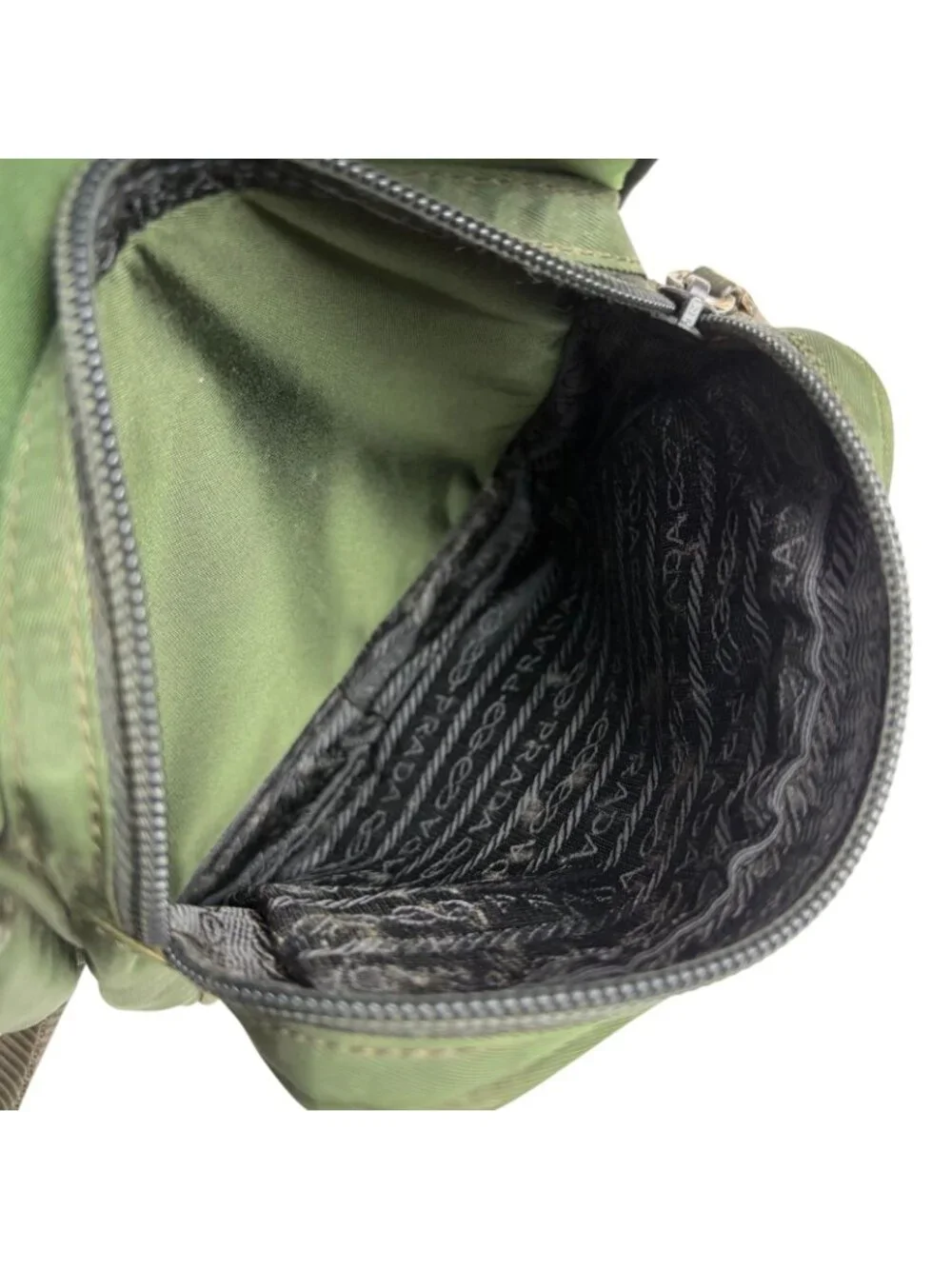 Prada Tessuto Nylon Triangle Logo Cross Crossbody